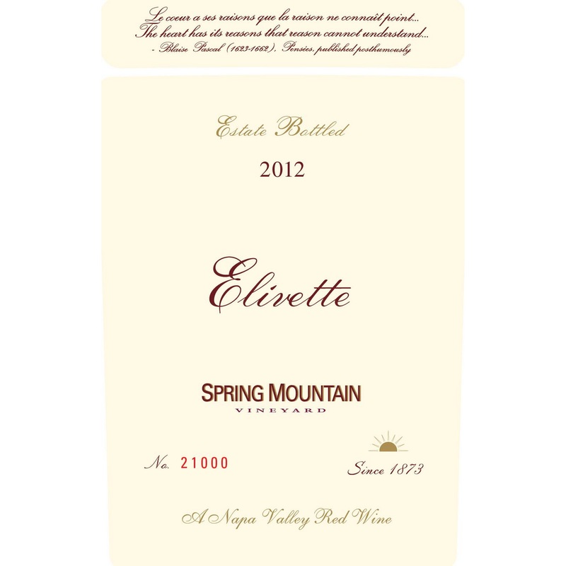 Spring Mountain Elivette Spring Mountain District Red Bordeaux Blend 750ml