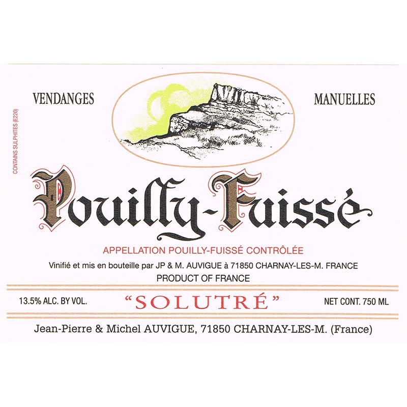 Vins Auvigue Pouilly-Fuisse Solutre Chardonnay 750ml