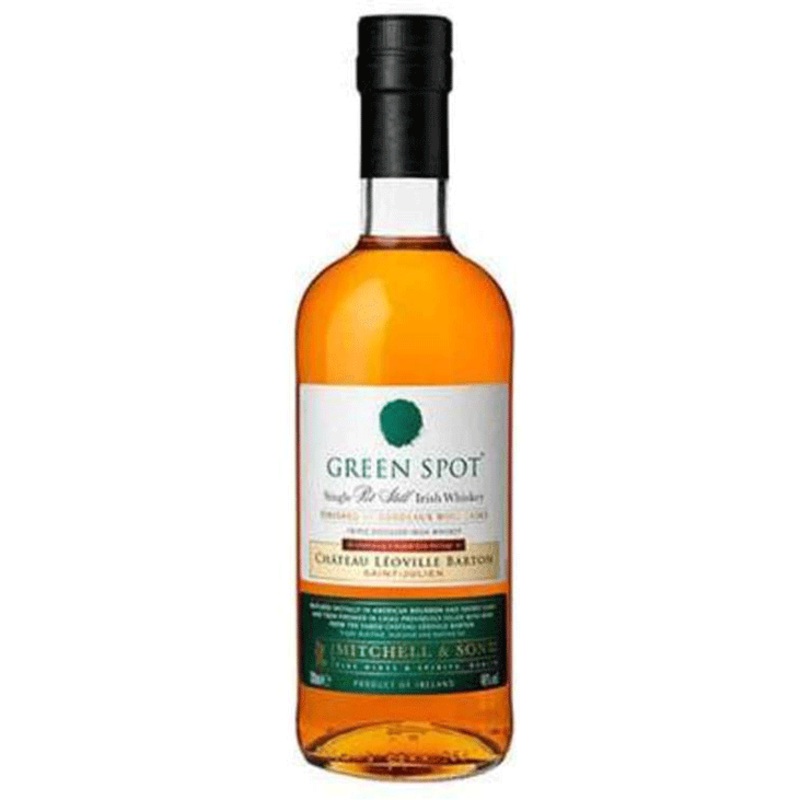 Green Spot Irish Single Pot Still Irish Whiskey Finished in Bordeaux Wine Casks Chateau Leoville Barton
