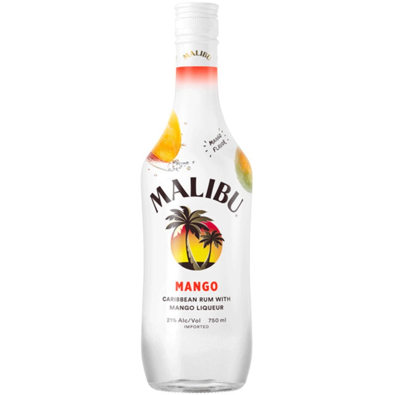 Malibu Flavored Caribbean Rum with Mango Liqueur