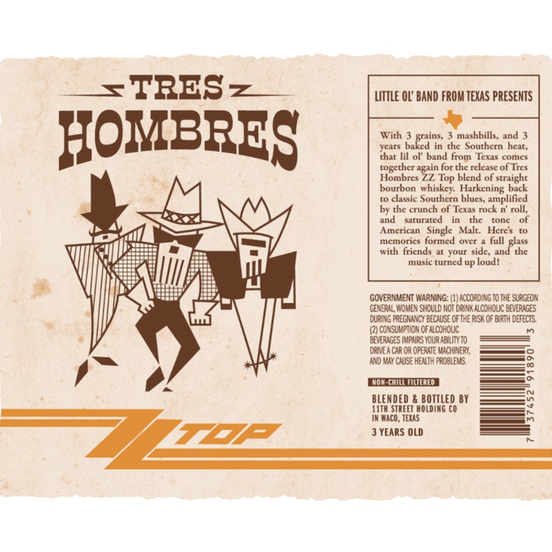 Tres Hombres ZZ Top Bourbon Finished in Single Malt Casks