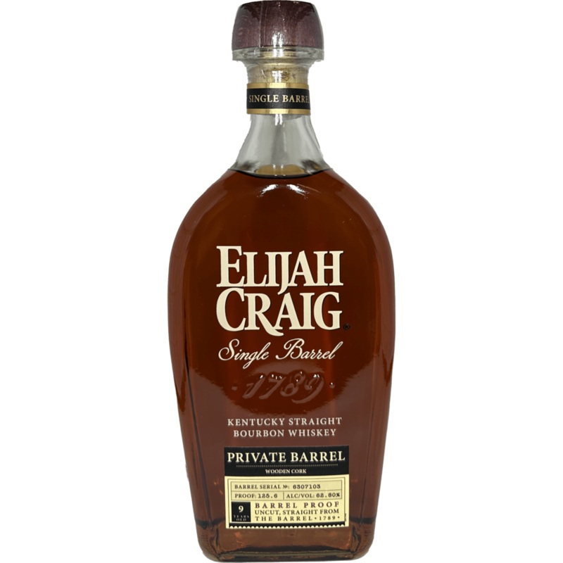 Elijah Craig Barrel Proof Wooden Cork Private Barrel 125.6 Proof