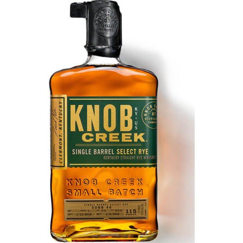 Knob Creek Single Barrel Select 115 Proof Straight Rye Whiskey 750 ml ‘SDBB #6’