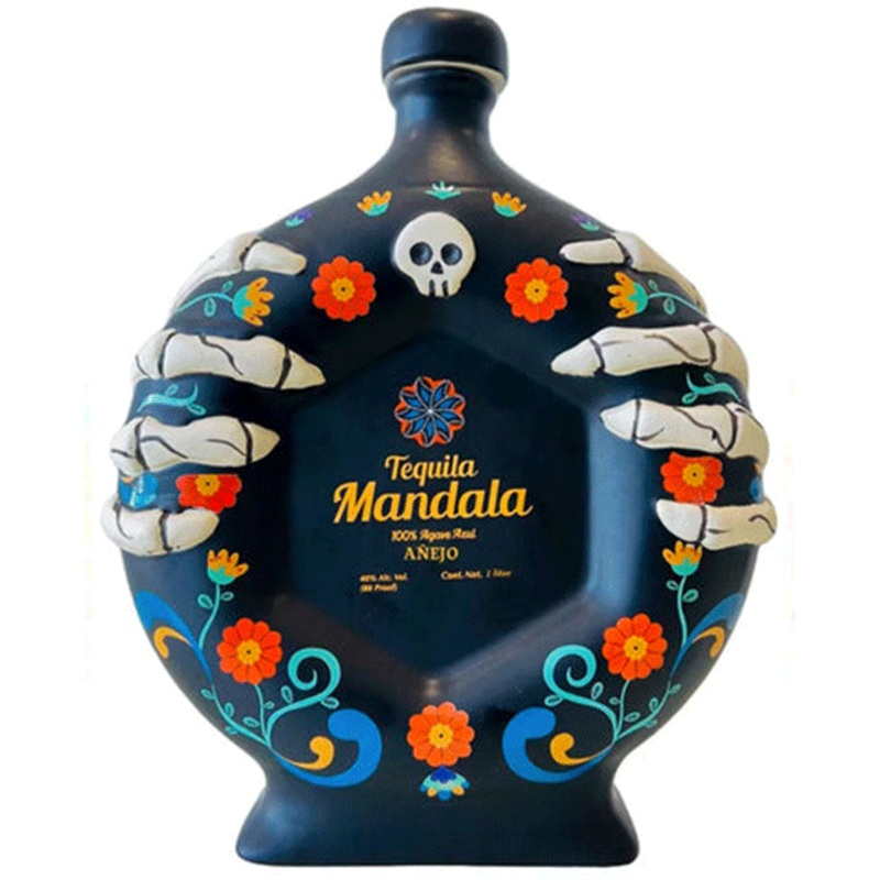 Mandala Limited Edition Ceramic Dia de los Muertos Anejo Tequila 2022
