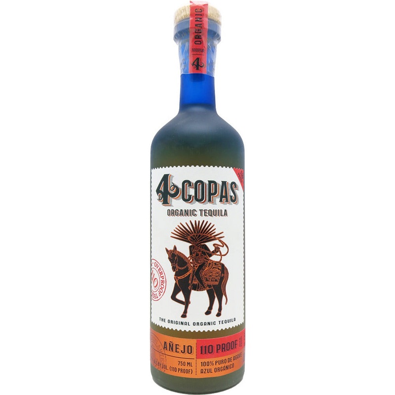 4 Copas Anejo Tequila 110 Proof 750ml