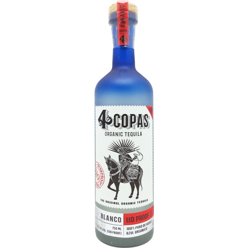 4 Copas Blanco Tequila 110 Poof 750ml