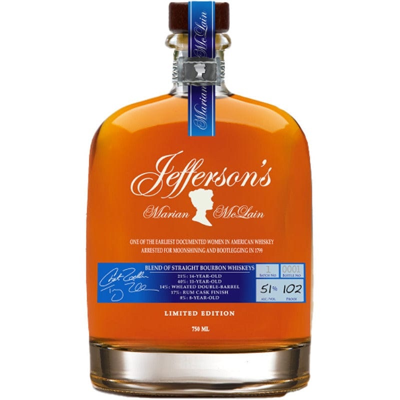 Jeffersons Marian McLain Limited Edition Bourbon Whiskey