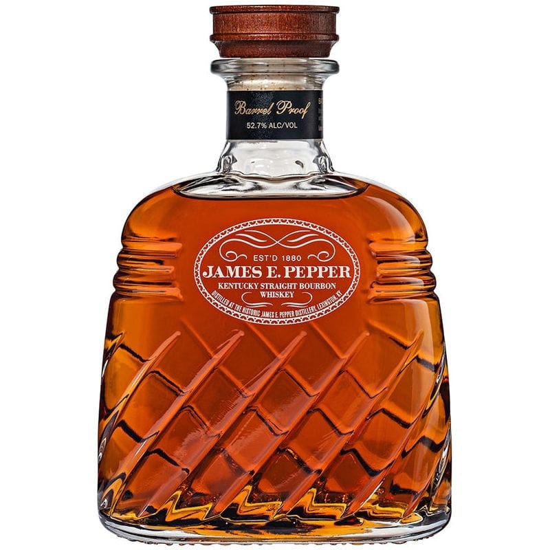 James E. Pepper Decanter Barrel Proof Bourbon Whiskey