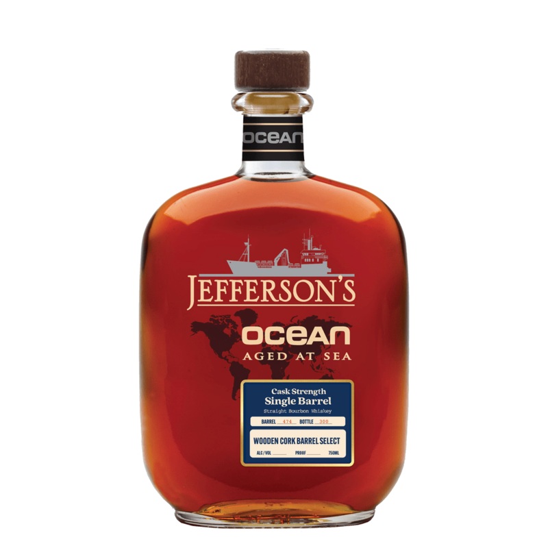 Jefferson’s Ocean Aged at Sea Voyage 33 Cask Strength Single Barrel Pick by Wooden Cork