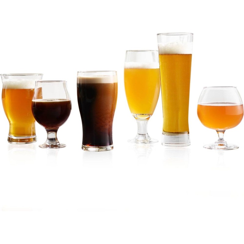 Libbey Craft Brews Assorted Beer Glasses, Set of 6