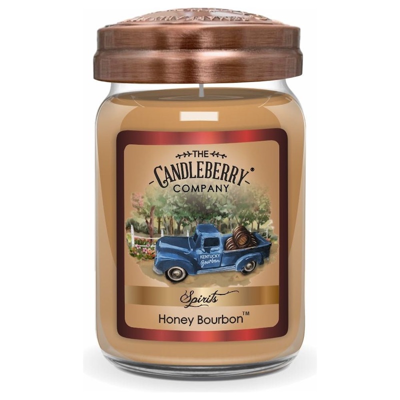The Candleberry Co. Honey Bourbon, Large Jar Candle