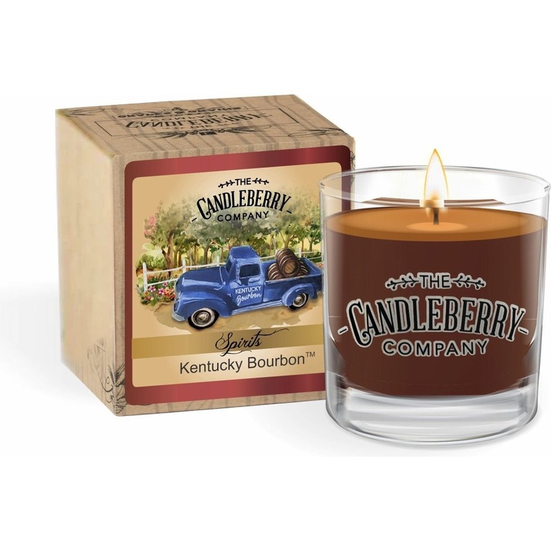 The Candleberry Co. Kentucky Bourbon, Rocks Glass Candle