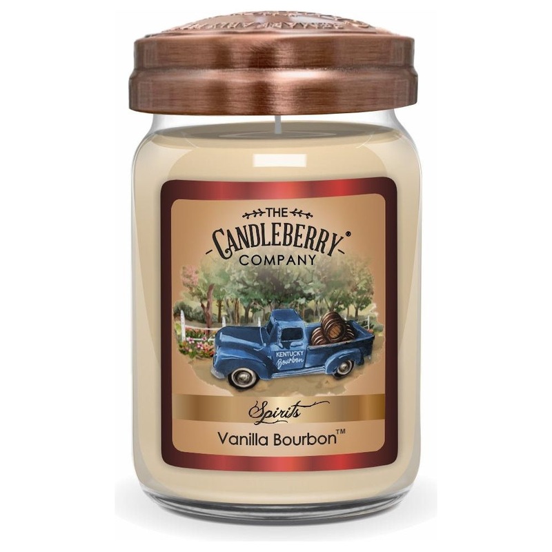 The Candleberry Co. Vanilla Bourbon, Large Jar Candle