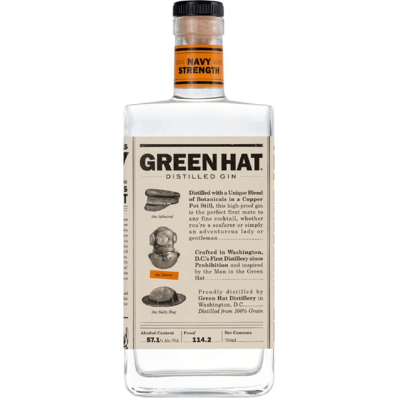 Green Hat Navy Strength Gin|750 ML