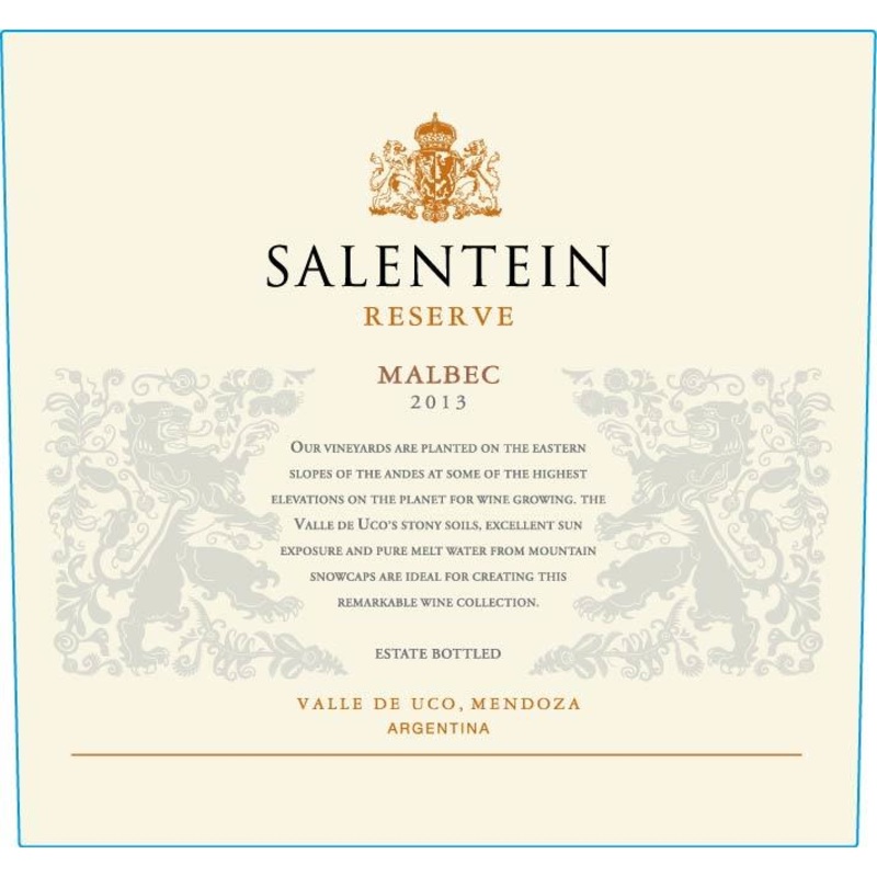 Salentein Valle De Uco Reserve Malbec 750ml
