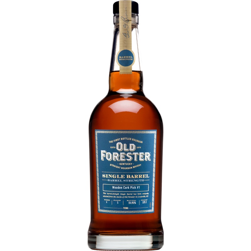 Old Forester Single Barrel Barrel Strength Bourbon Whiskey by Wooden Cork Pick #1