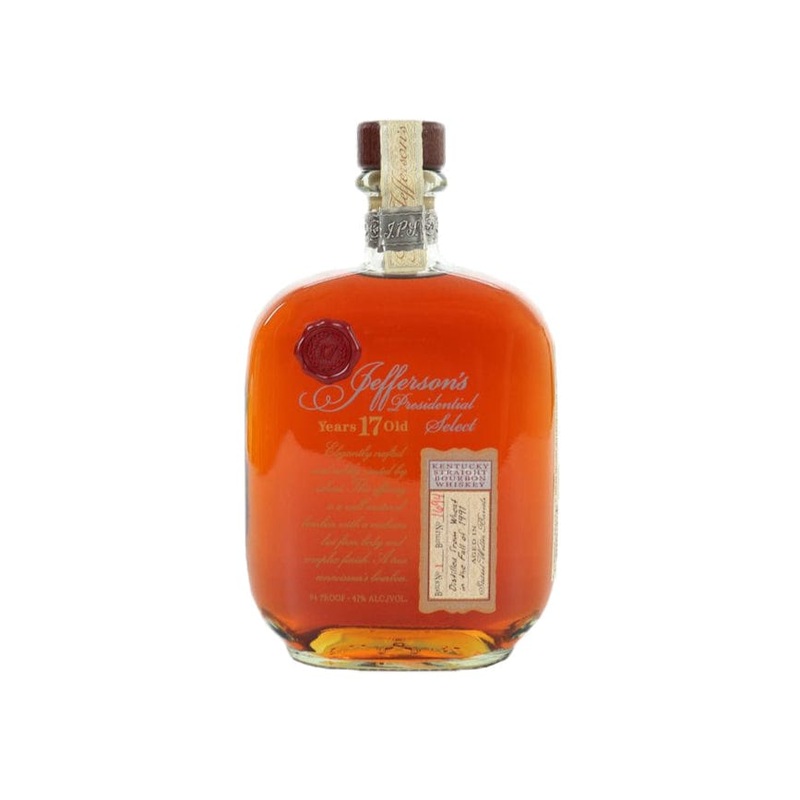 Jefferson’s Presidential 17 Year Old Batch No. 4 Select Kentucky Straight Bourbon Whiskey