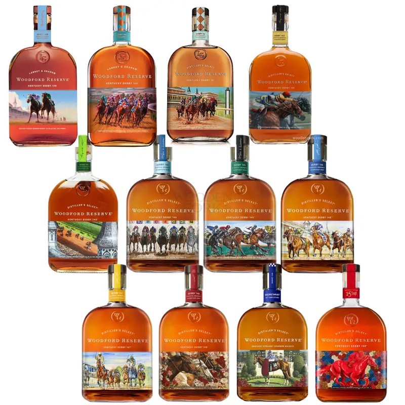 Woodford Reserve Kentucky Derby Limited Collectors Set #139-150