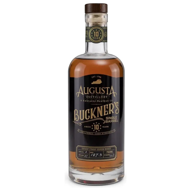 Augusta Distillery 10 Year Aged Buckner’s Single Barrel Unfiltered Cask Strength Kentucky Straight Bourbon Whiskey