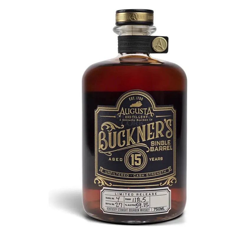 Augusta Distillery Limited Release 15 Year Old Buckner’s Single Barrel Cask Strength Bourbon Whiskey 128.9 Proof