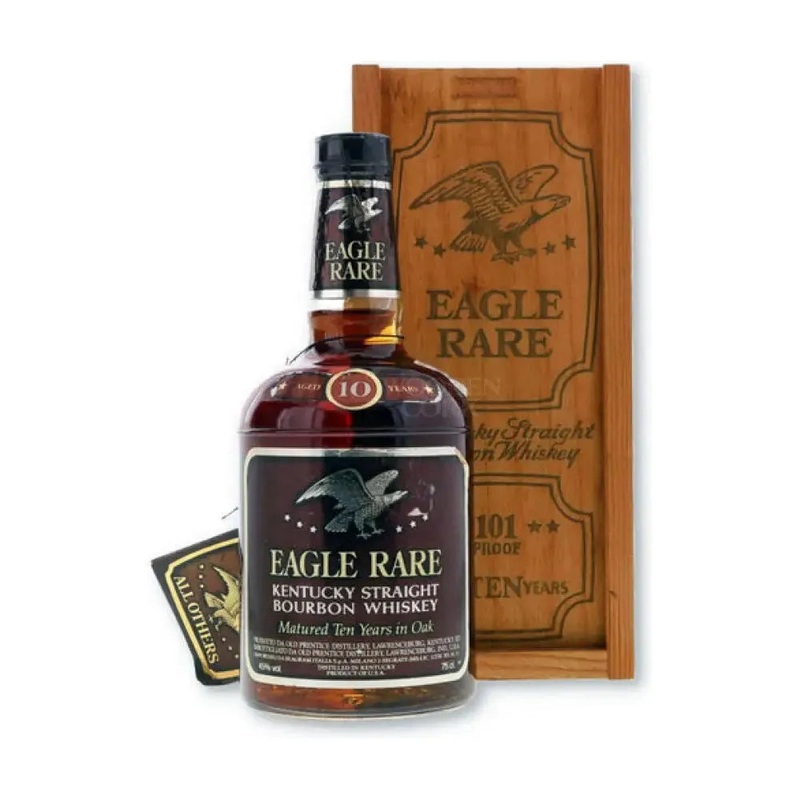 Eagle Rare 90 Proof 10 Year Kentucky Straight Bourbon (1986 Release) Lawrenceberg Old Prentice