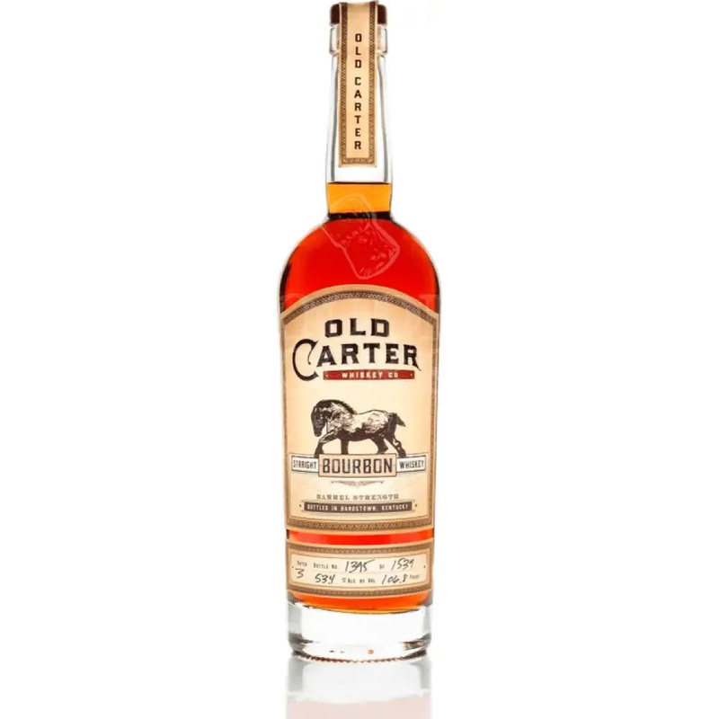 Old Carter Bourbon Whiskey Batch #1 108.9 Proof