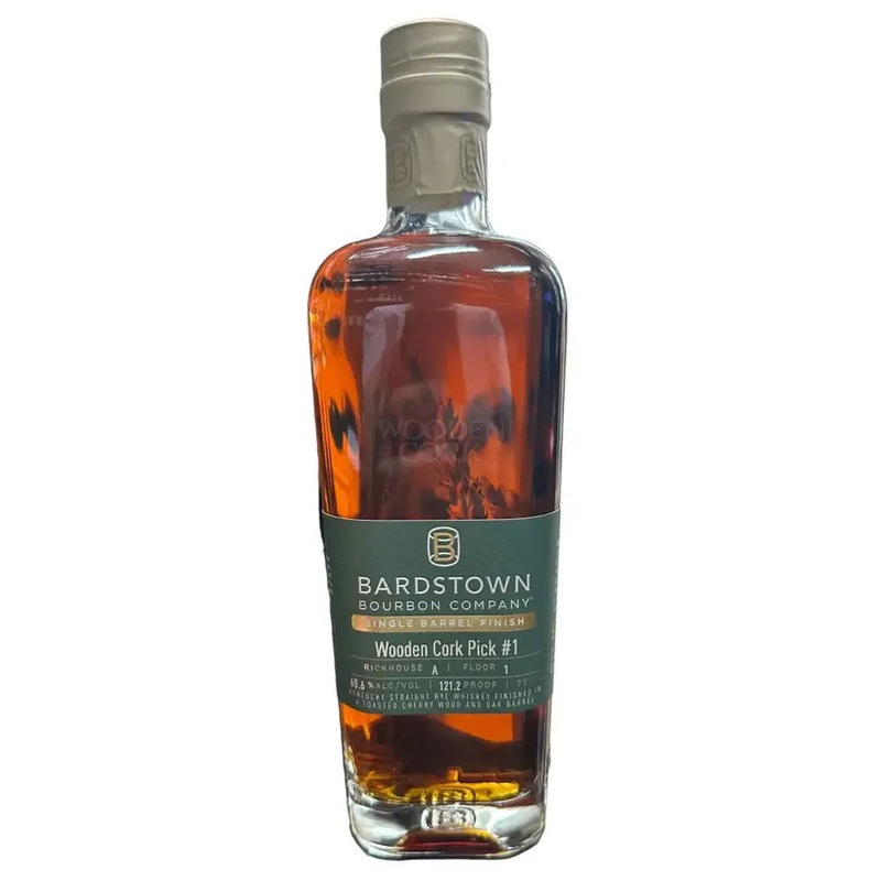Bardstown Bourbon Co. Single Barrel Rye Wooden Cork Pick 121.2 Proof
