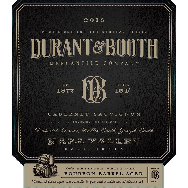 Durant and Booth Napa Valley Bourbon Barrel Aged Cabernet Sauvignon 750ml