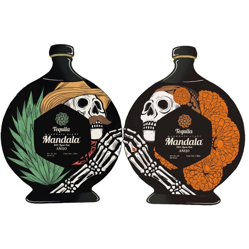 Mandala Tequila Anejo Dia De Los Muertos Life After Death 2025 Limited Edition Bundle