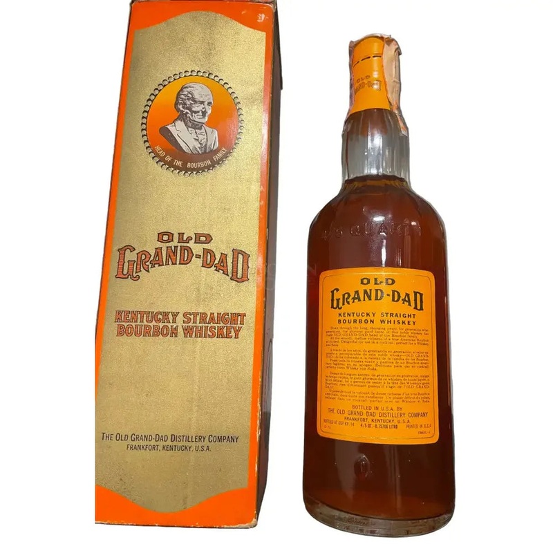 Old Grand Dad 1971 Italian Import Bourbon 86 Proof