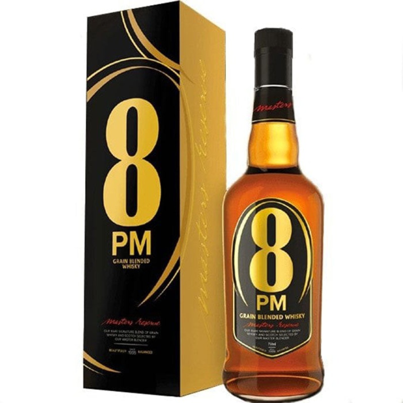 8 PM Grain Blended Indian Whiskey
