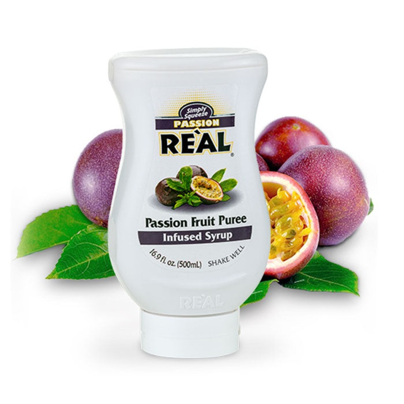 Real Passion Fruit Puree Infused Syrup 16.9 Fl Oz