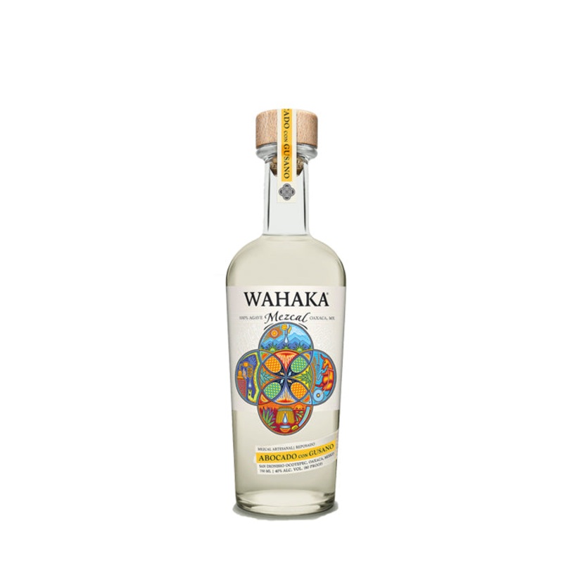 Wahaka Mezcal Abocado Con Gusano 200ml