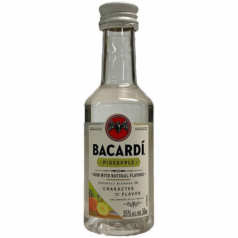 BACARD Pineapple Flavored White RumMini Bottle 50ml