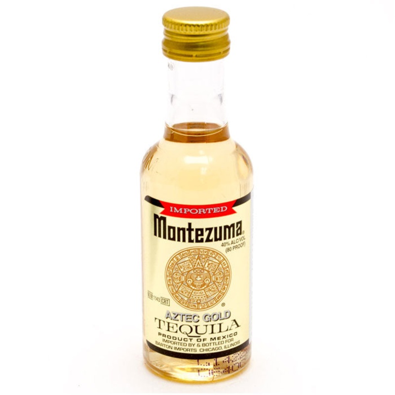 Montezuma Aztec Gold Tequila Mini Bottle 50ml