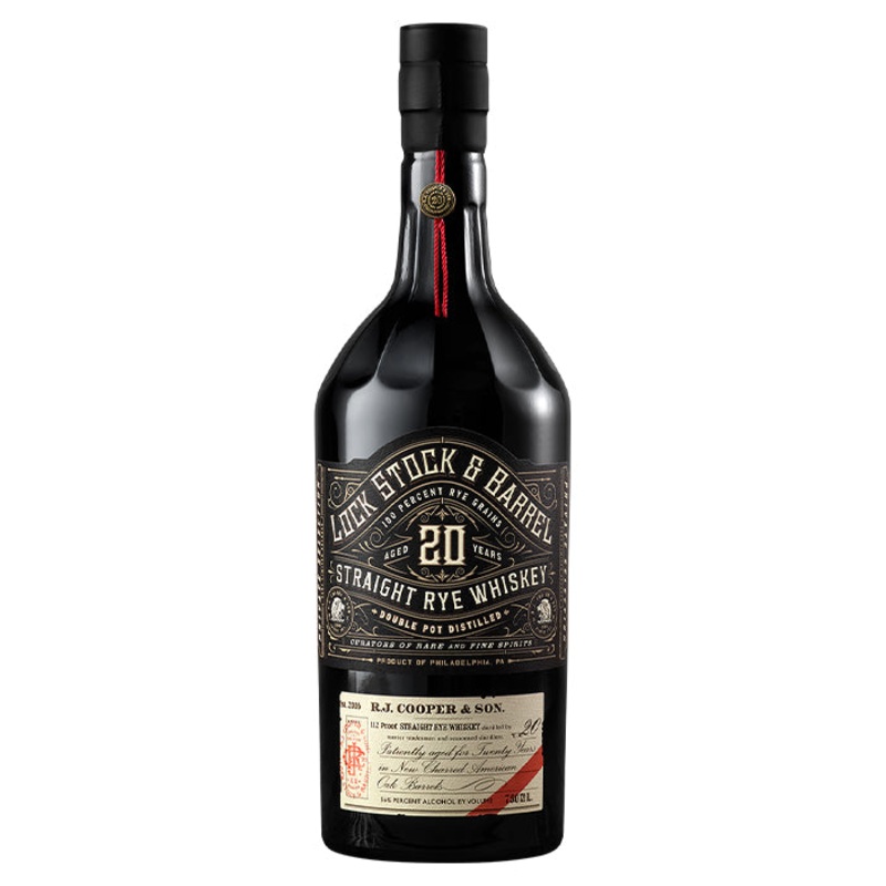 Lock Stock & Barrel Whiskey 20 Year Straight Rye Whiskey