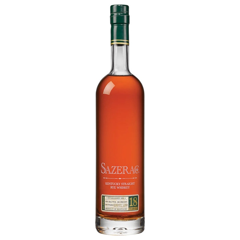 Sazerac 18 Years Old Straight Kentucky Straight Rye Whiskey Bottled Summer 2020