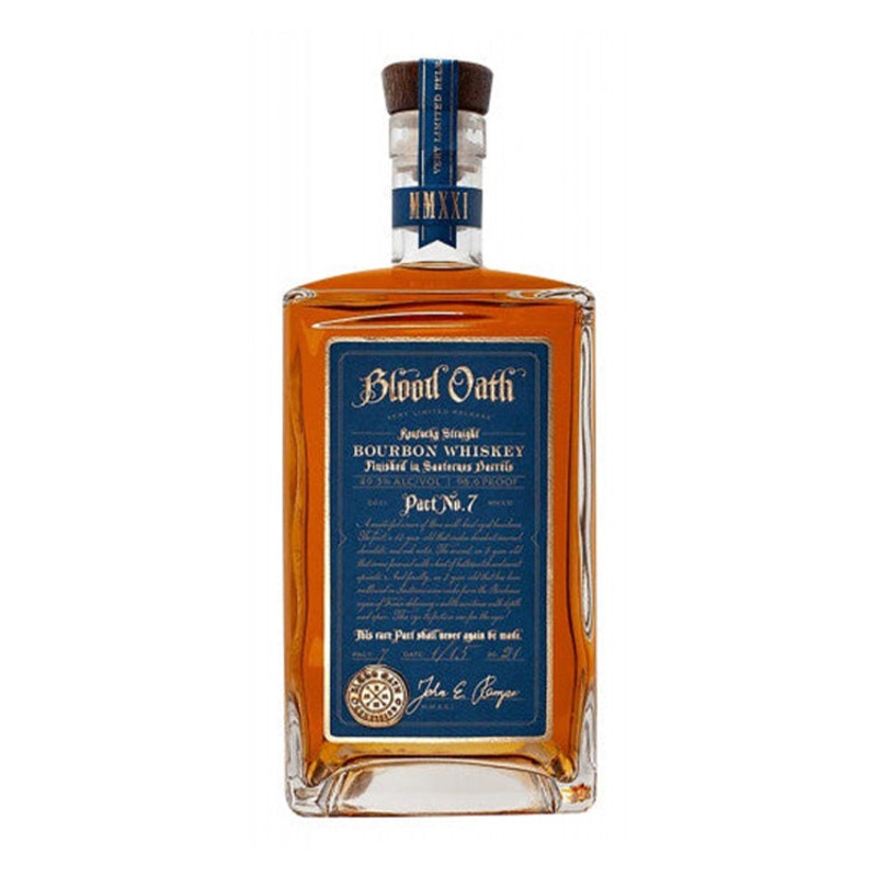 Blood Oath Part No. 7 Kentucky Straight Bourbon Whiskey