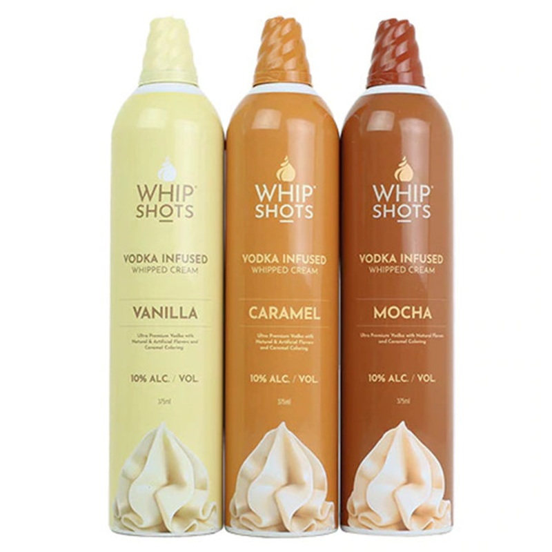 Cardi B Whip Shots Vodka Infused Whipped Cream Bundle 200ml