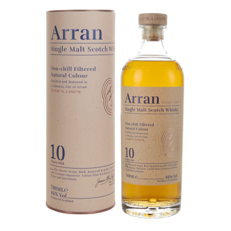 Arran 10 Year Old Single Malt Scotch Whiskey