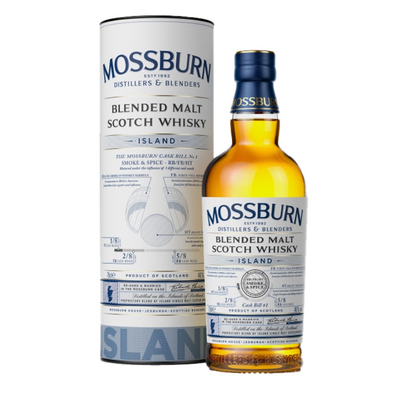 Mossburn Cask Bill No 1 Smoke & Spice – RB/FB/HT Speyside Scotch Whisky