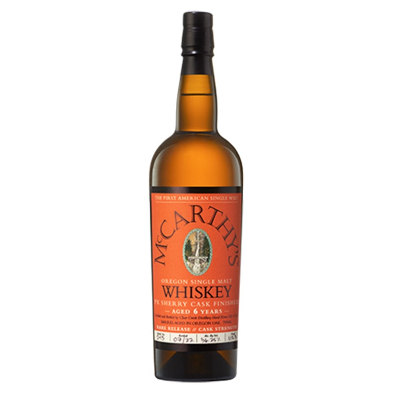 McCarthy’s Oregon Single Malt 6 Year Aged PX Sherry Cask Finished Whiskey