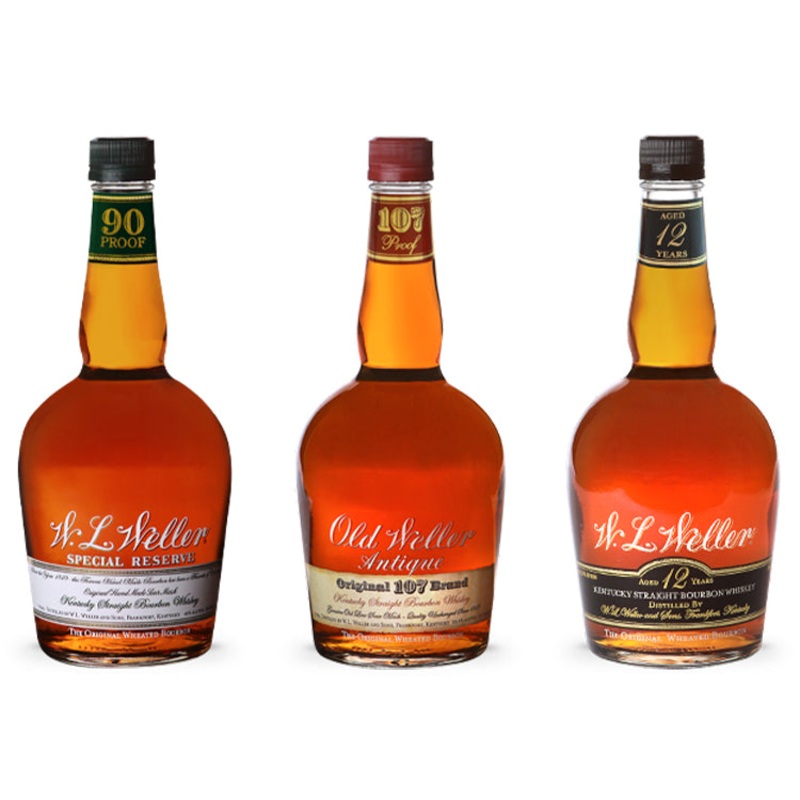 W.L Weller Special Reserve & Antique 107 & 12 Year Old Style Bottles Bundle