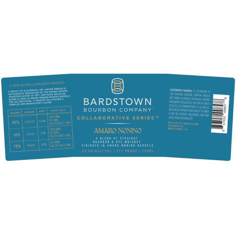 Bardstown Collaborative Series Amaro Nonino Blended Whiskey
