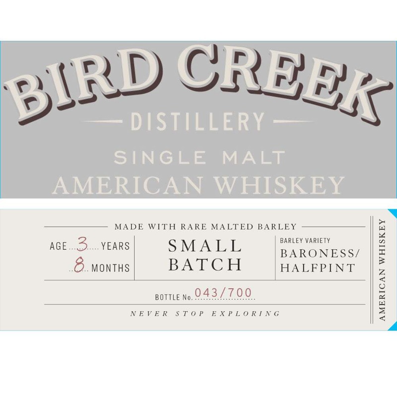 Bird Creek American Small Batch Single Malt Whiskey