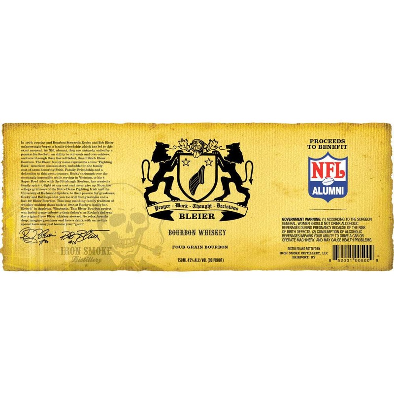 Bleier NFL Alumni Bourbon Whiskey