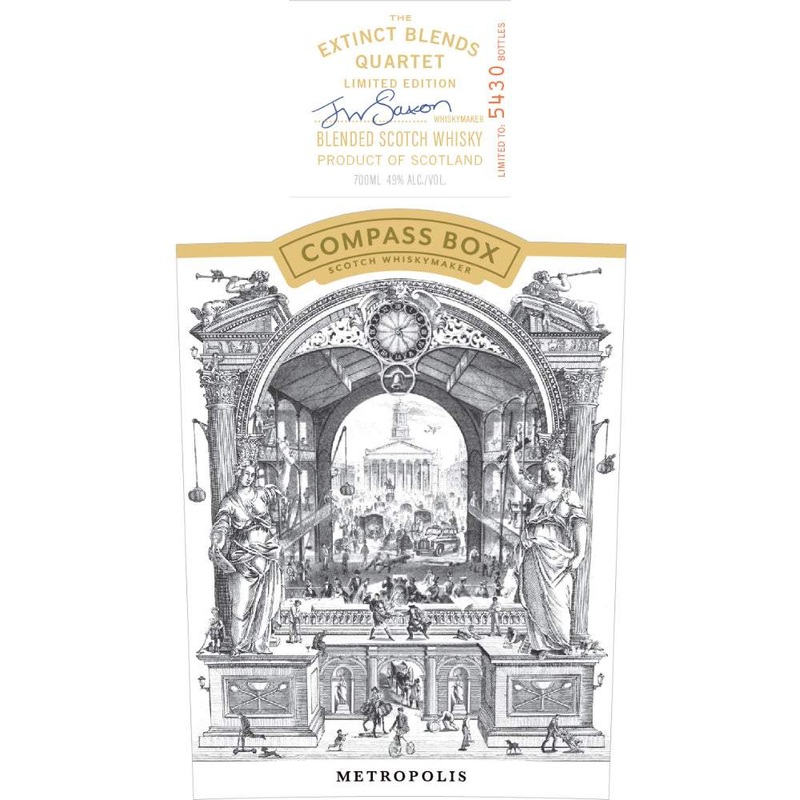 Compass Box The Extinct Blends Quartet ‘Metropolis’ Scotch Whisky
