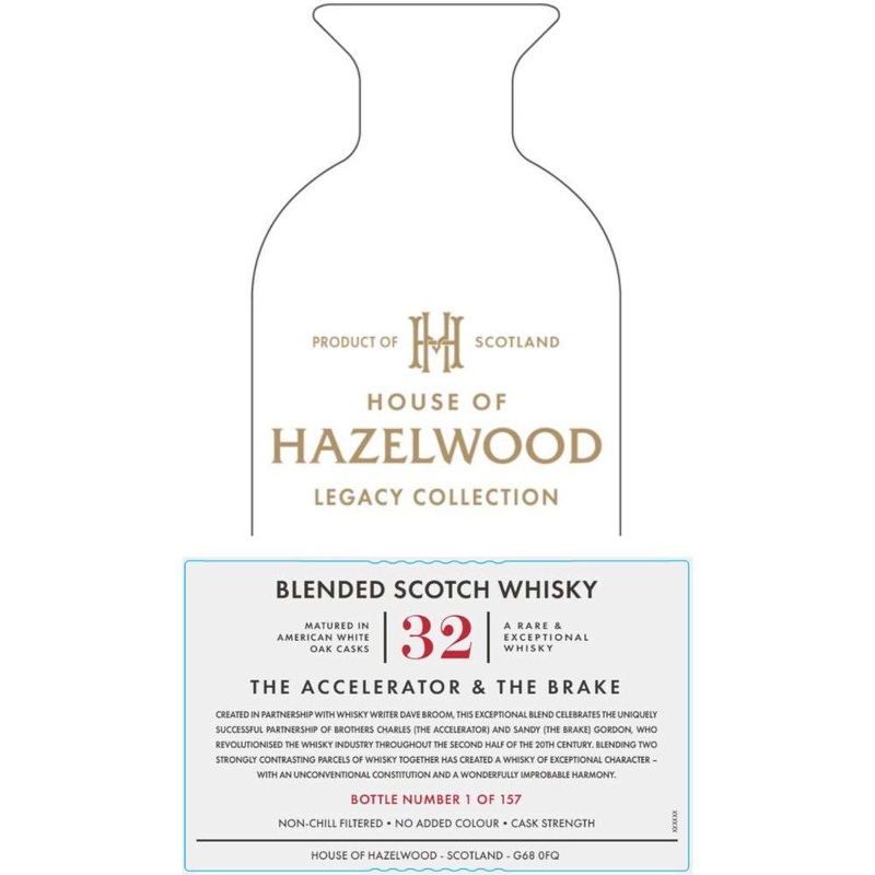 Hazelwood Accelerator & Brake 32 Year Old Blended Scotch Whisky