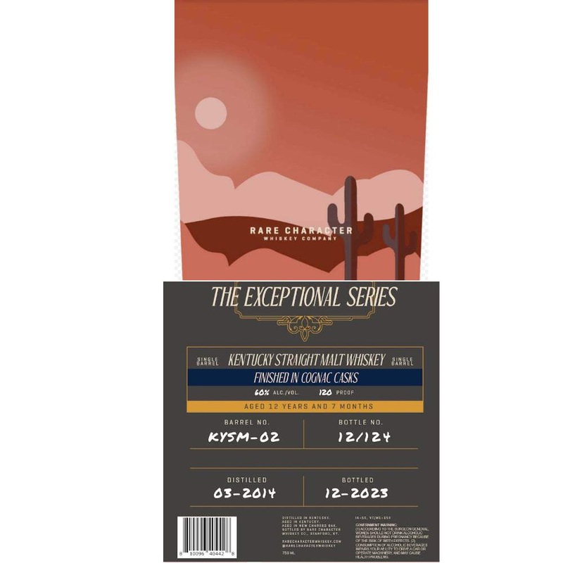 Rare Character The Exceptional Series Cognac Cask Finished Straight Malt Whiskey