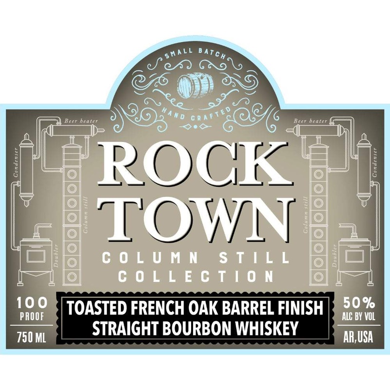 Rock Town: Column Still Toasted French Oak Finished Straight Bourbon Whiskey